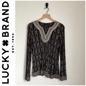 LUCKY BRAND long sleeve top size M